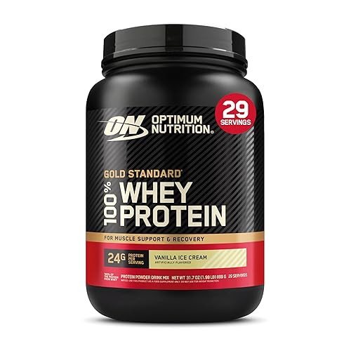 Optimum Nutrition Gold Standard 100% Whey Protein Powder, Vanilla Ice