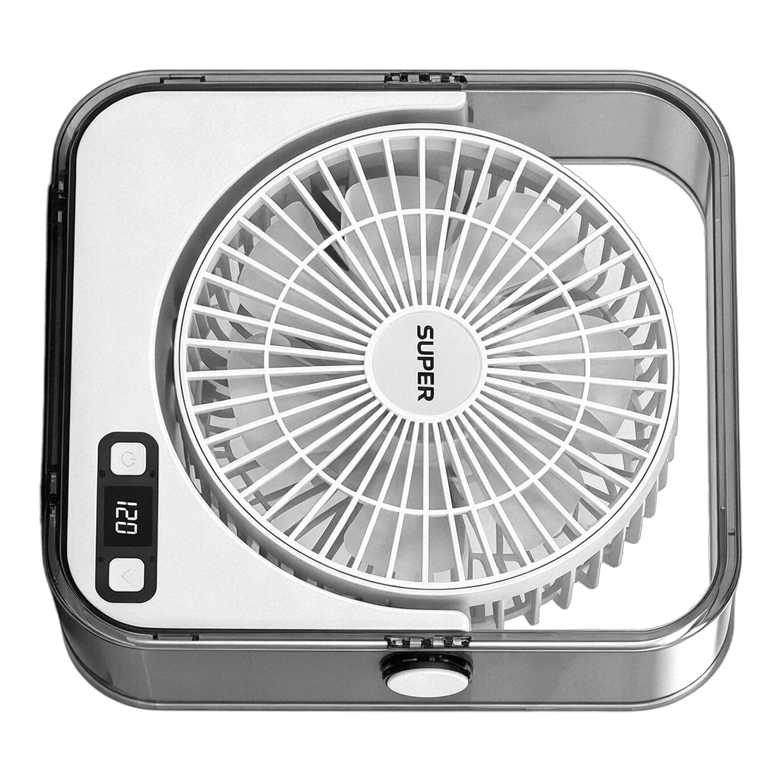 kokdid Desktop Fan Motor Cooling Desk Texture Ideal for Workstation Dorm Room Safe Kids