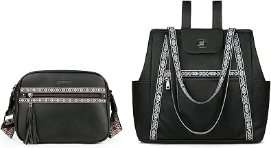 FADEON Crossbody Bags for Women & Laptop Tote Bag Black Collection