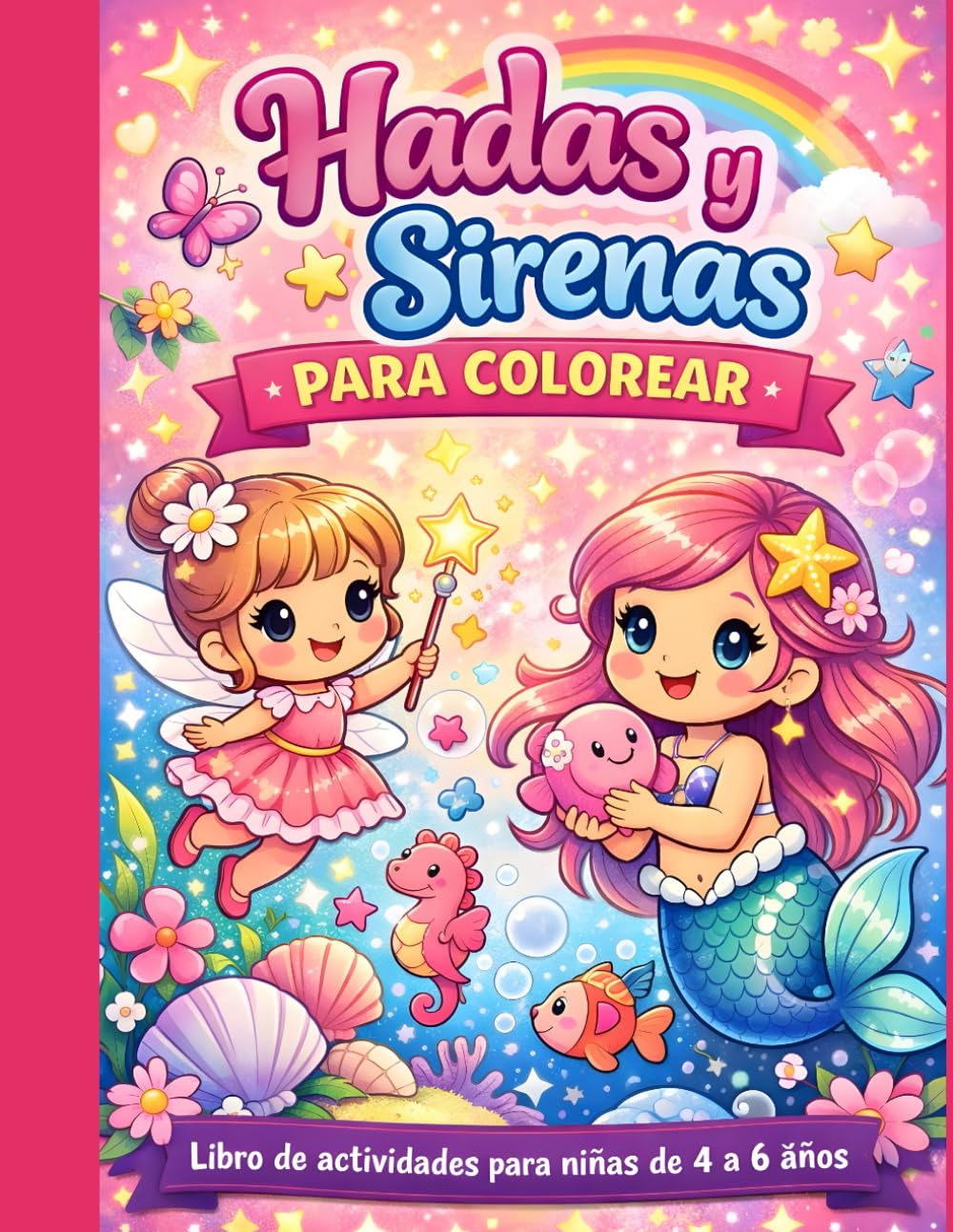 Hadas y Sirenas para colorear