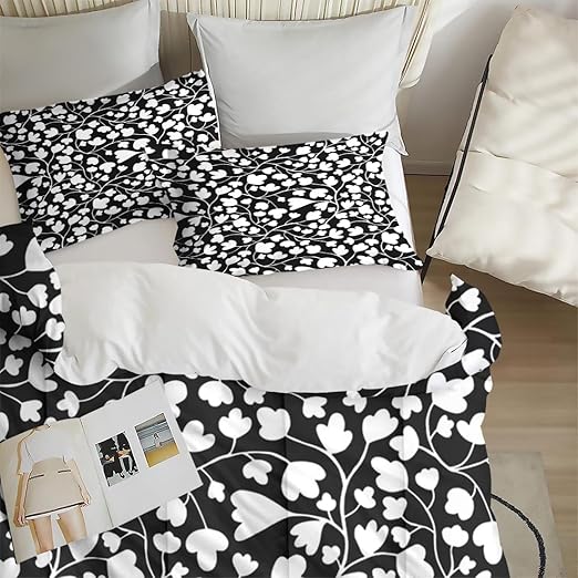 Sobcbae King Size Comforter Set with 2 Pillowcases, Herbs