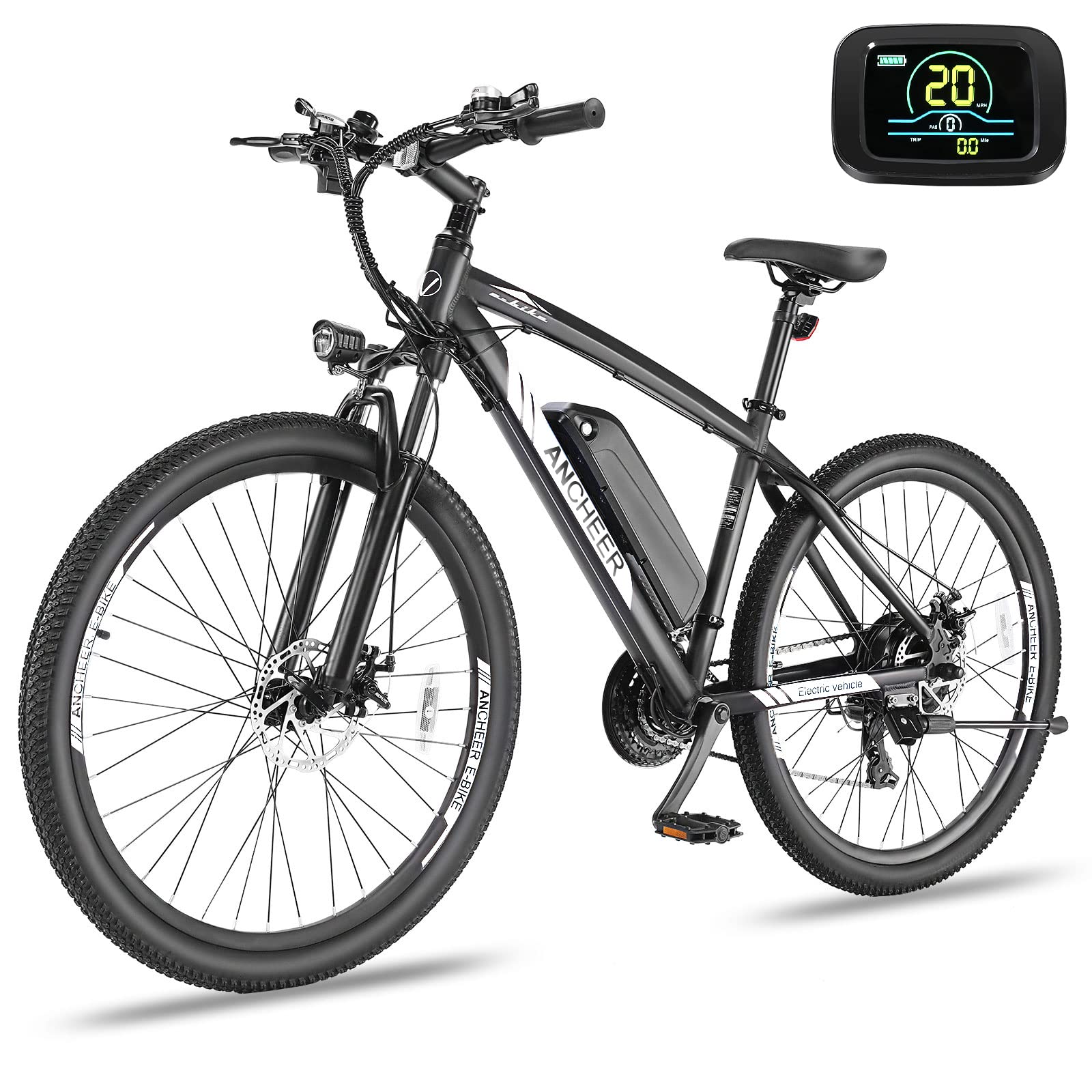 ANCHEER Hummmer Electric Mountain Bike, side view