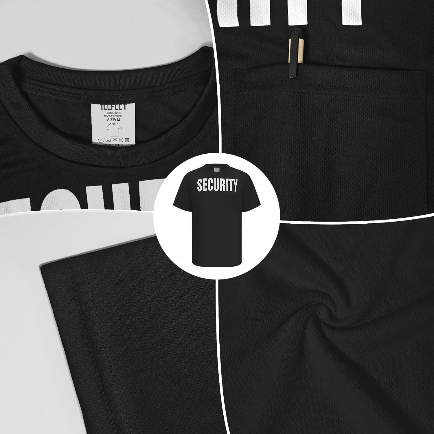 TCCFCCT Security Shirts for Men Security Uniform Shirt for Guard Work, Concerts, Events, Weddings, Staff - Image 5