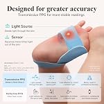 Sense-U Chaussure de chaussettes intelligente 2 Moniteur bébé – Tracés Fréquence cardiaque & Patterns de sommeil avec transmissif PPG Capteur de pied, indicateur sur l'appareil & Avis, pour 1–12 mois