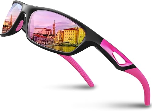 RIVBOS RB831 Lentes de sol polarizados deportivos para hombres montura irrompible TR90