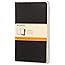 Moleskine Cahier Journal, Soft Cover, Large (5" x 8.25") Ruled/Lined, Black, 80 Pages (Set of 3)