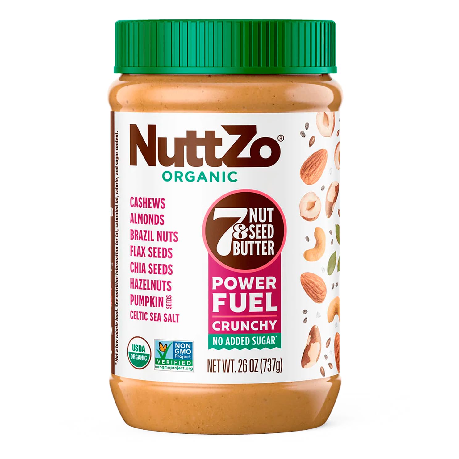 Nuttzo Organic Crunchy 7 Nut And Seed Butter (26 Ounce), 26 Ounce