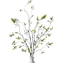 AUSTOR 3 Packs 47.2'' Tall Artificial Ficus Branches Faux Eucalyptus Stems