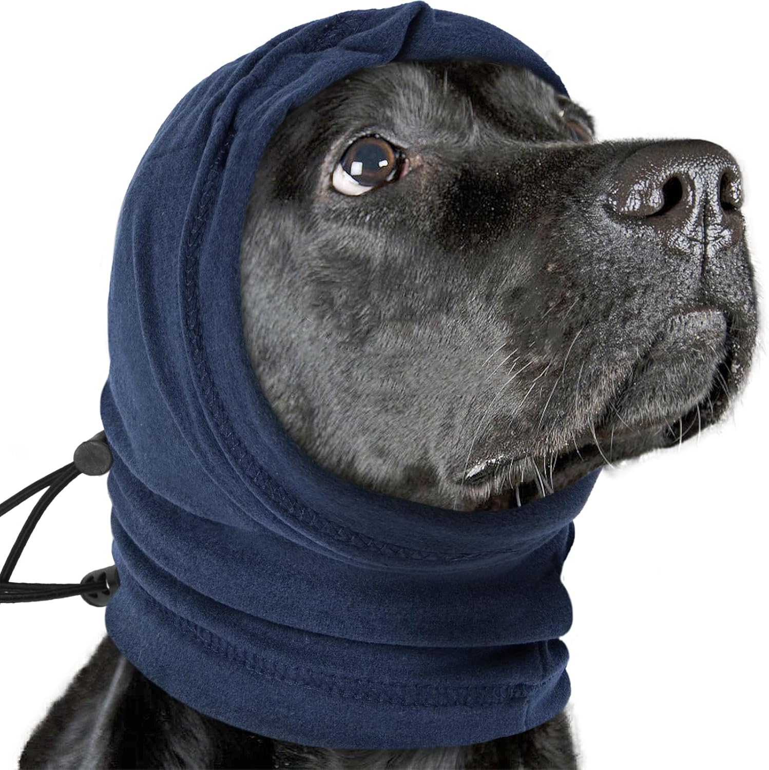 Nanaki third Gen Calming Hoodie Ear Covers-Anti-Slip Hematomas Wraps for Canine, Adjustable Head Wraps Noise Cancelling Protector, Nervousness Reduction Ear Muffs for Fireworks & Grooming Tub