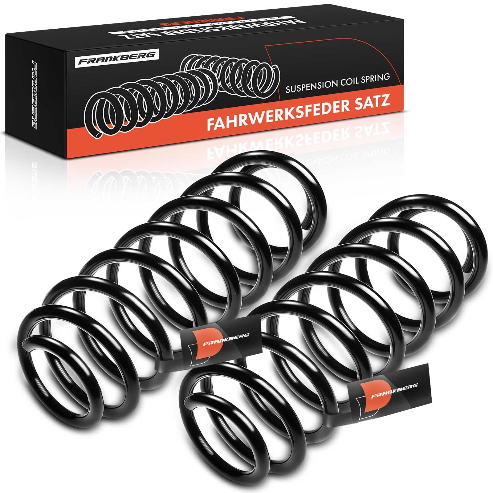 Frankberg 2 ressorts de suspension pour essieu arrière 5102CC | Compatible avec 307 3A/C, C4 II NC, C4 I LC, C4 Coupe LA, DS4 NX, C4 II B7