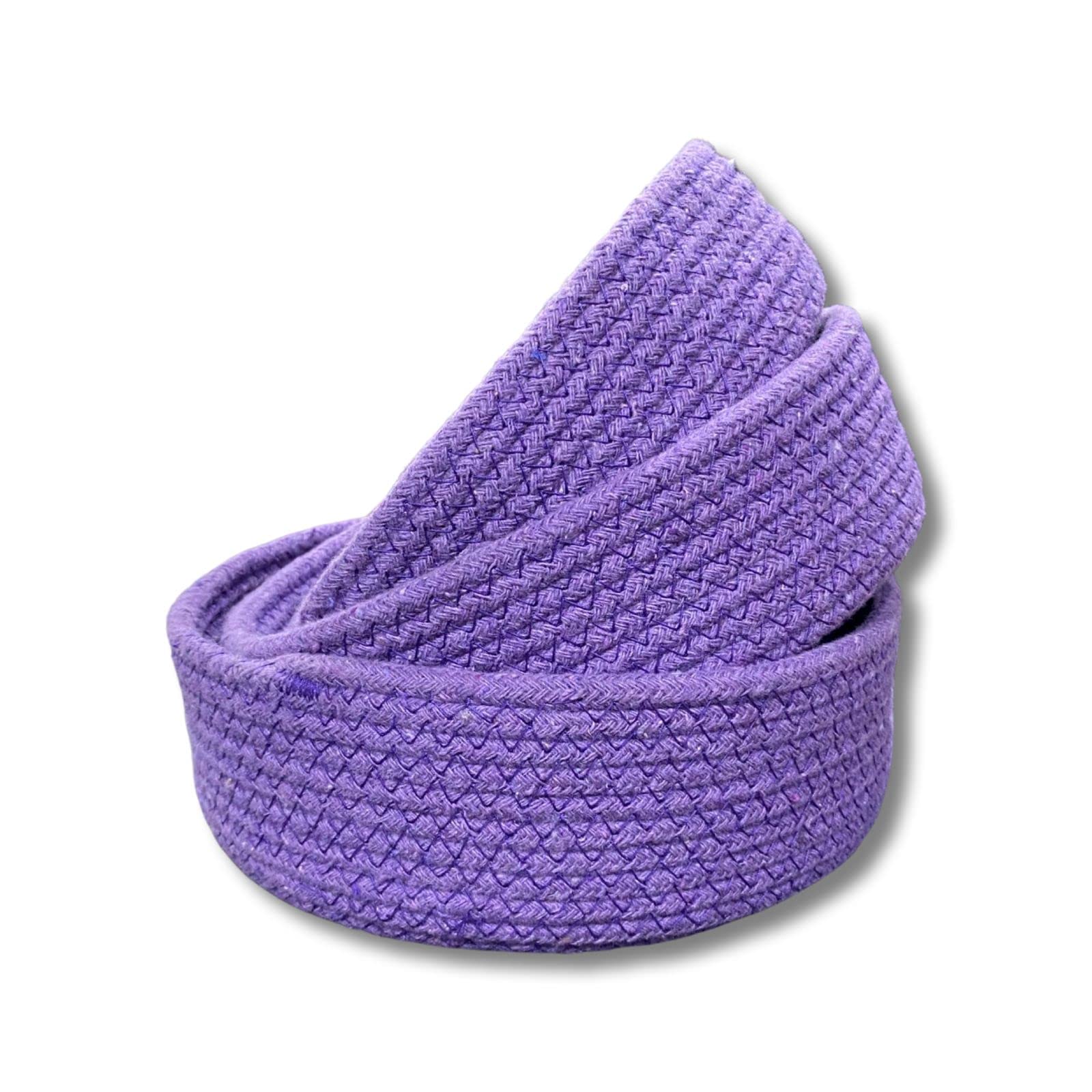 onesto Mini Rope Storage Natural Handwoven Jute Round Shelf Basket For Your Home&Kitchen(Small,Medium,Large)-Pack Of 3(Set Of 3,Purple) (B0BTJ2HHMR) Amazon Price History, Amazon Price Tracker