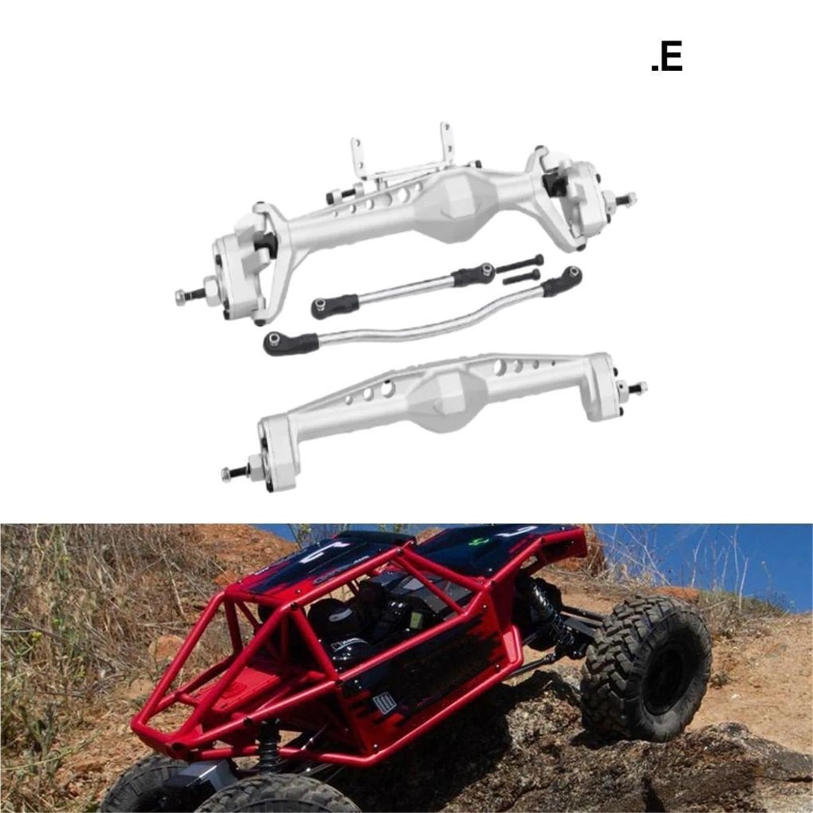 1 10 Przednia oś tylna RC Część do modernizacji Kompletna przednia tylna oś Rc Pasuje do części samochodowej RC Capra RC Car