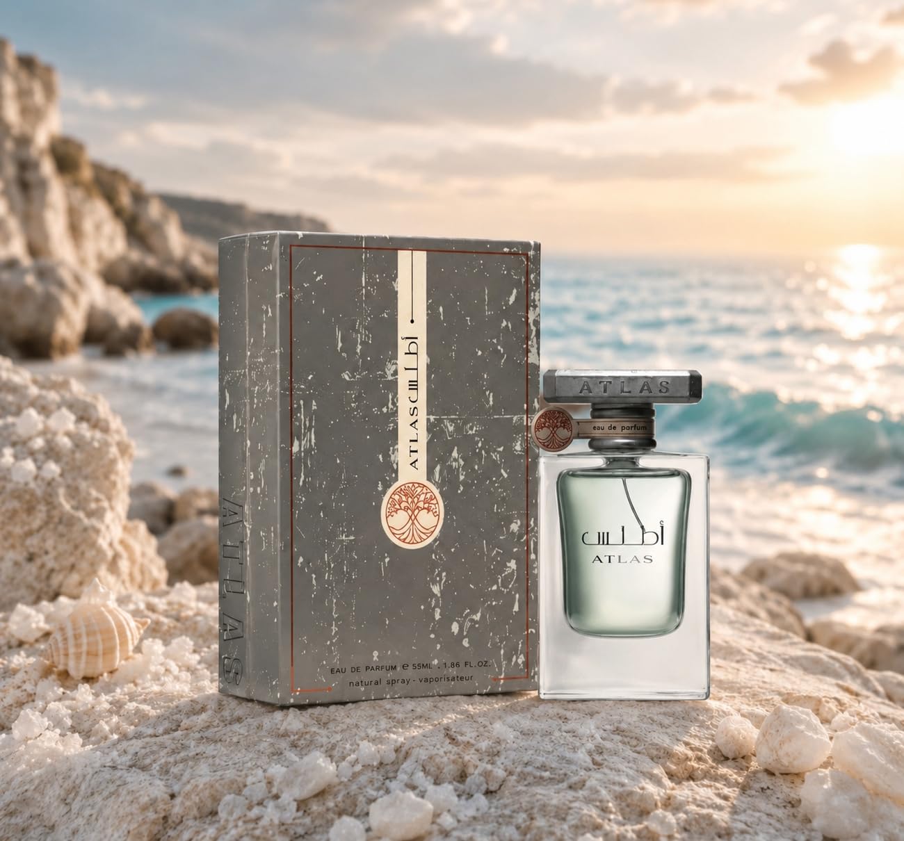 Atlas fragranza unisex da 55 ml + campioncino in omaggio da borsetta da 5 ml