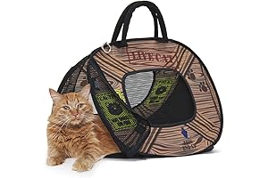 SportPet Designs Pop Open Cat Carrier (Pattern) - Foldable Cage