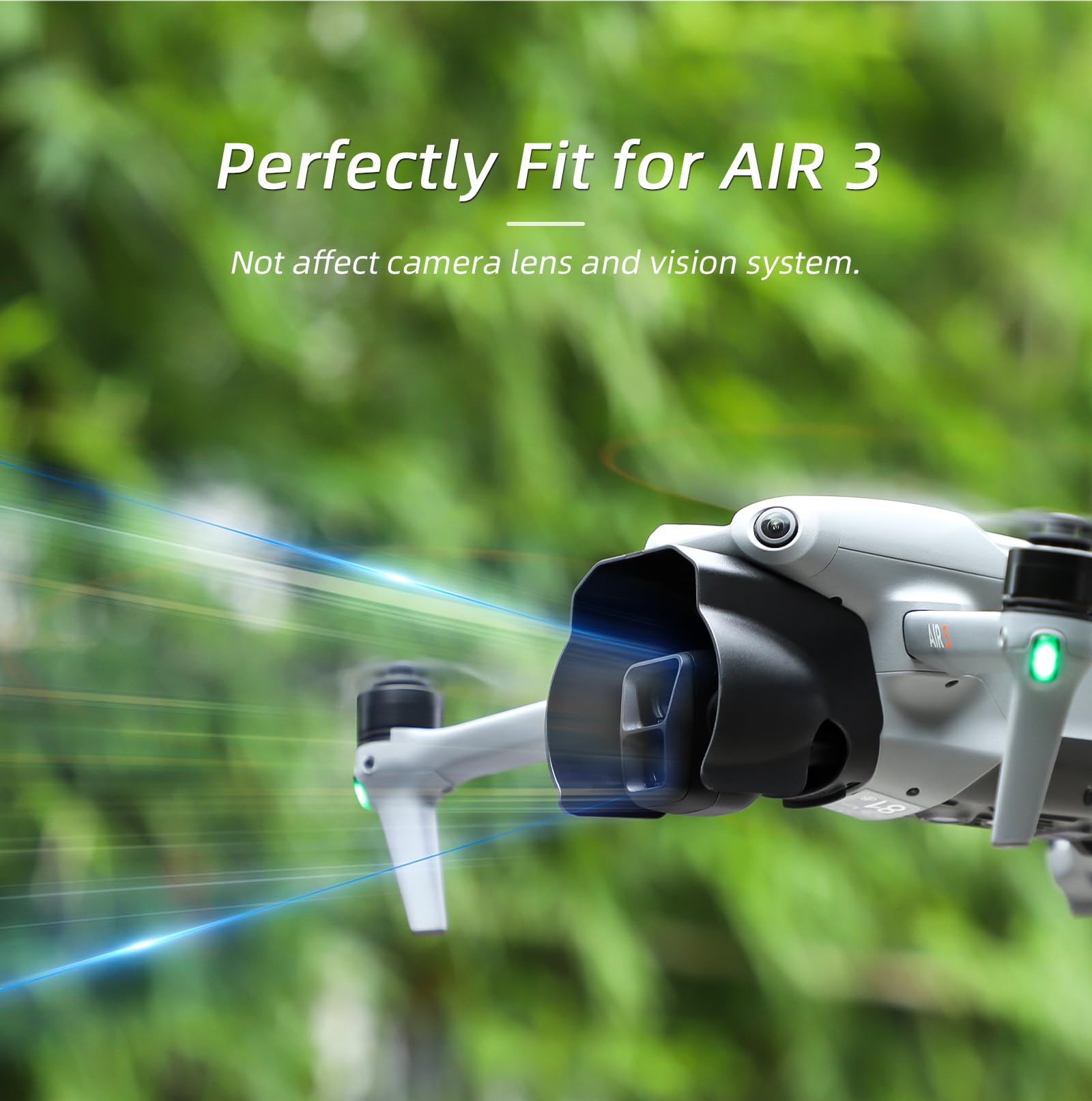 Paraluce E Copriobiettivo Per DJI Air 3 | Cappuccio Protettivo Antiriflesso In Plastica | Accessorio Per Gimbal E Fotocamera, Ombreggiatura Efficace