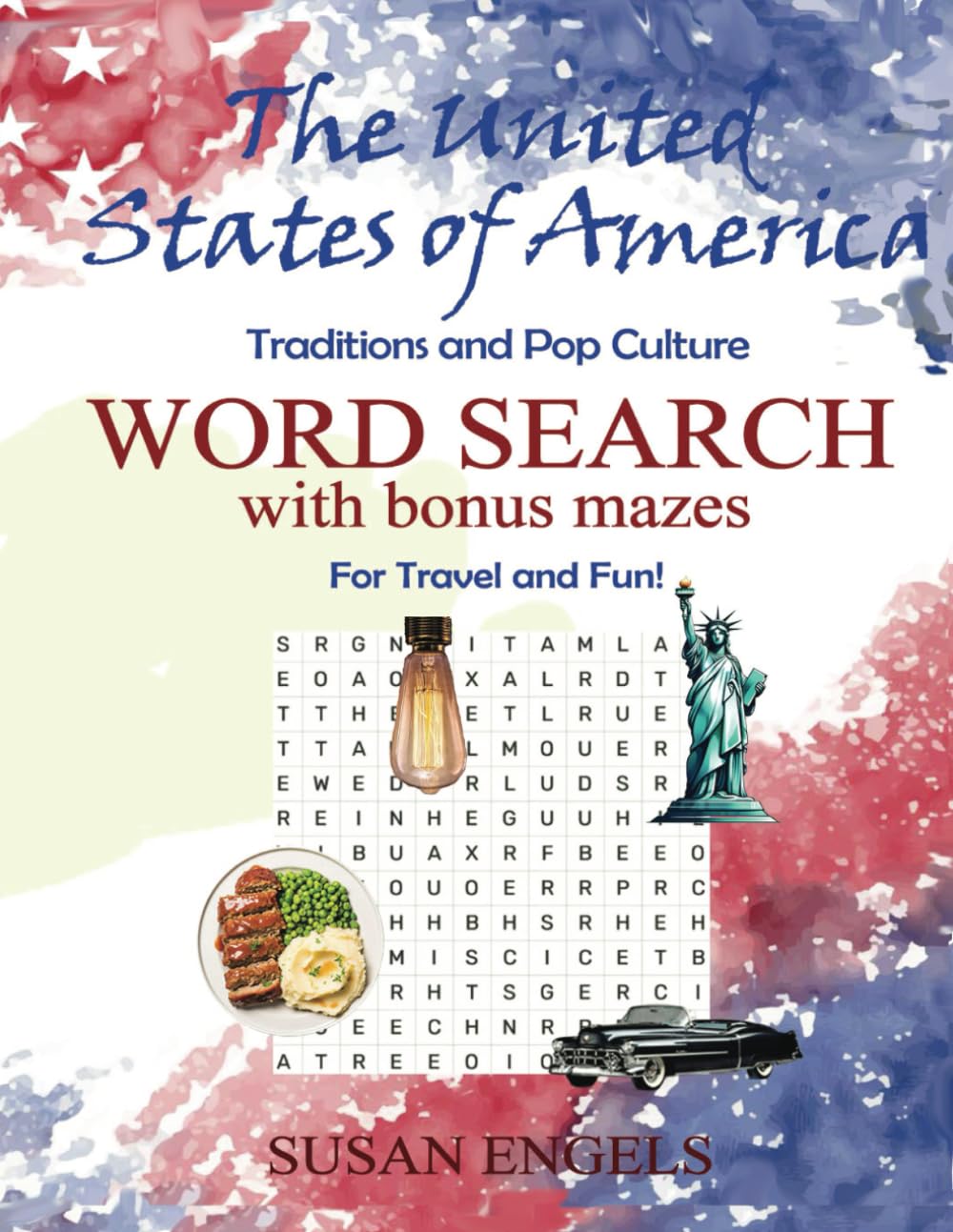 United States of America WORD SEARCH: Traditions and Pop Culture with Bonus Mazes