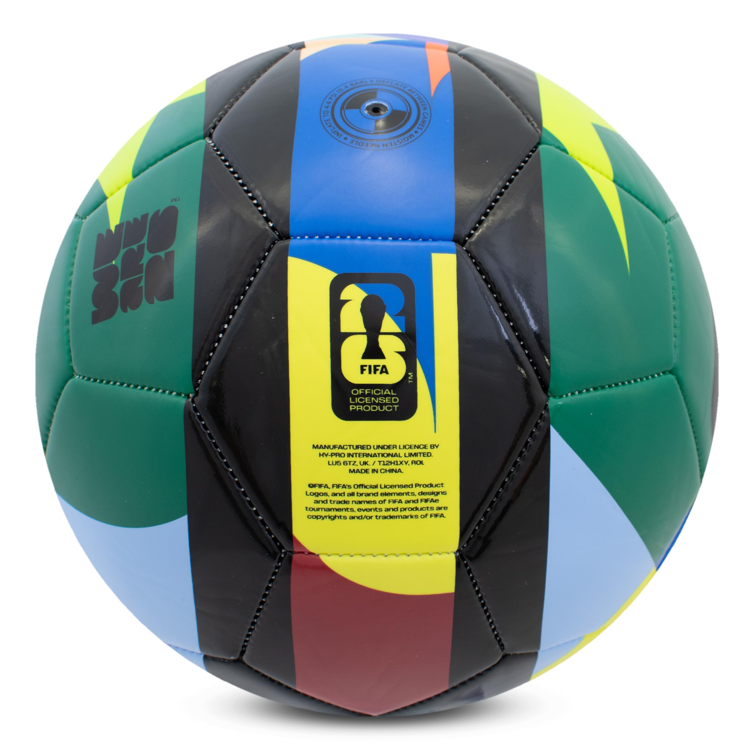Hy-Pro Officially Licensed FWC26 Size 5 Football - Training Ball with Trophy Design & Host Nations Graphics, Football Gifts for Boys - FIFA World Cup 2026 Design - 5
