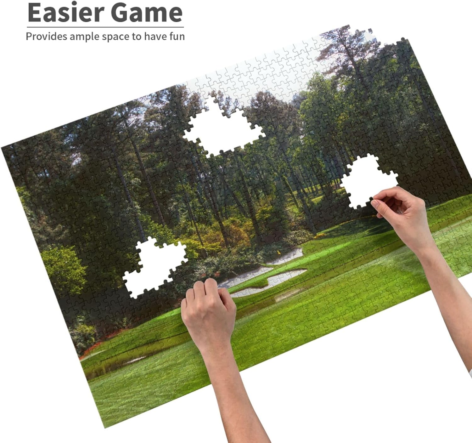 Augusta National Golf Jigsaw 1000 Pieces Puzzle for Adults - Educational Fun Games Or Toys for Elders and Friends - Scenic Series 19.7 * 29.5 Inches