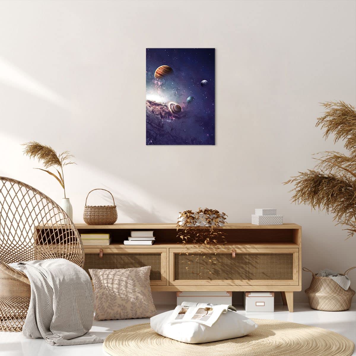 Moderno Cuadros Decorativo 50x70cm Poster Da Parete Colorido Polvo Explosión Cuadros Pared Imágenes Póster Marco Roble Claro Decoracion Salon Dormitorio Cocina Wall Art Prints Decor - P2NPA50x70-4529