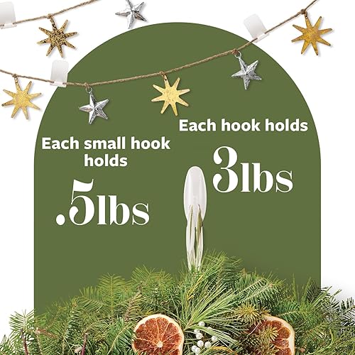 Vista 29 de Command 17034BN-2ES - Ganchos decorativos medianos de níquel cepillado, 2 unidades por paquete Mate negro