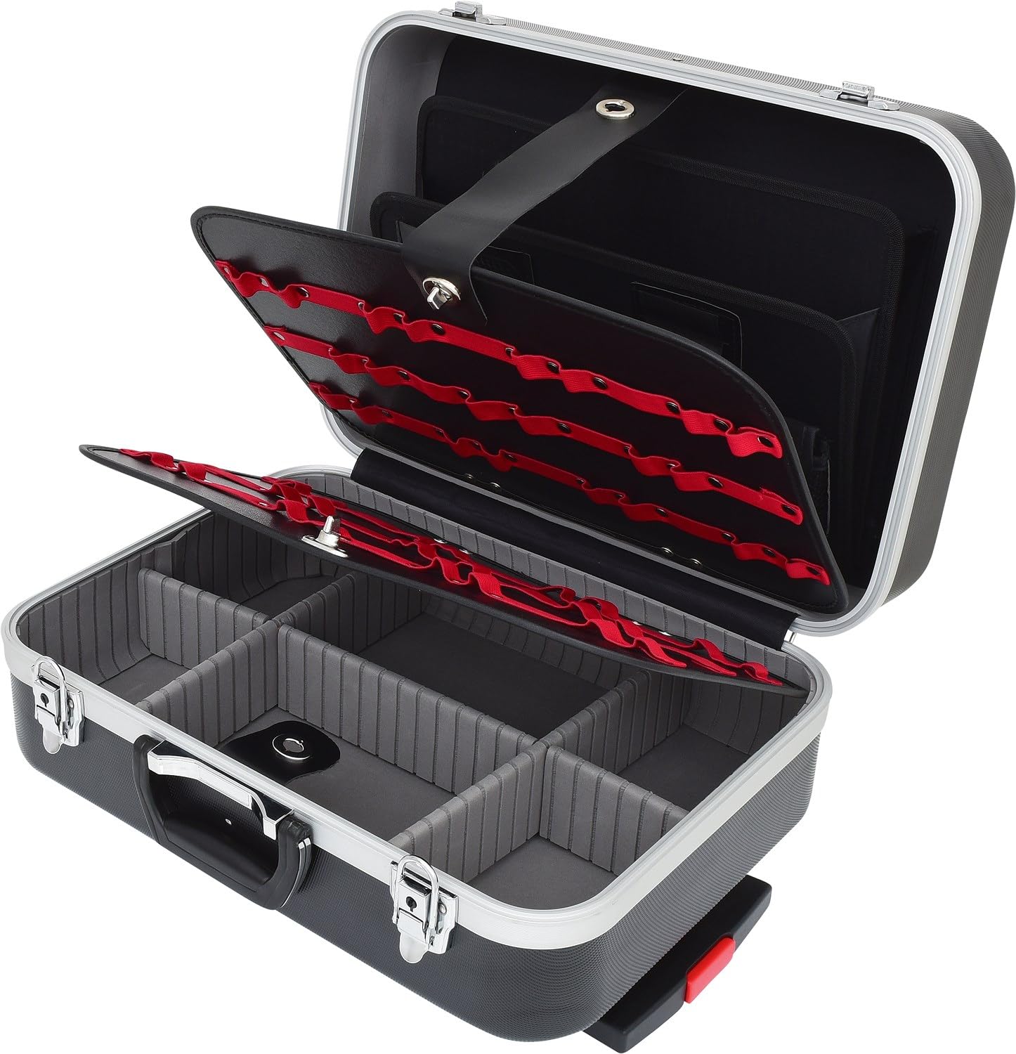 KS Tools 850.0530 Valigetta Rigida in ABS con Trolley Telescopico Rimovibile, 435X310X160 mm