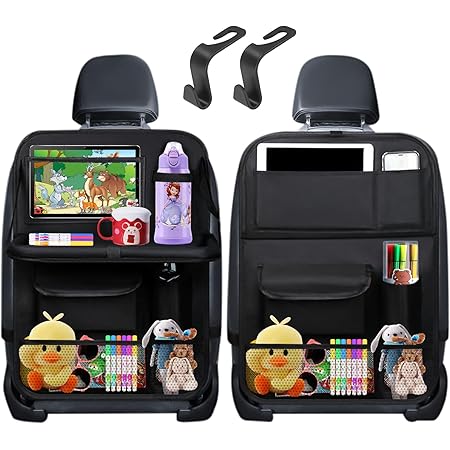 Organizer Per Sedile Auto Posteriore - Con Vassoio Pieghevole, Tasc Multiple, Pelle PU - Foto 7