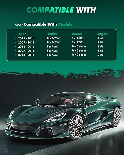 Miniatura 4 de SCITOO D1308 Semi Metallic Brake Pads Kits Front Replacement For BMW 118i 2013-2014,For BMW 120i 2005-2012,For Mini Cooper 2007-2016