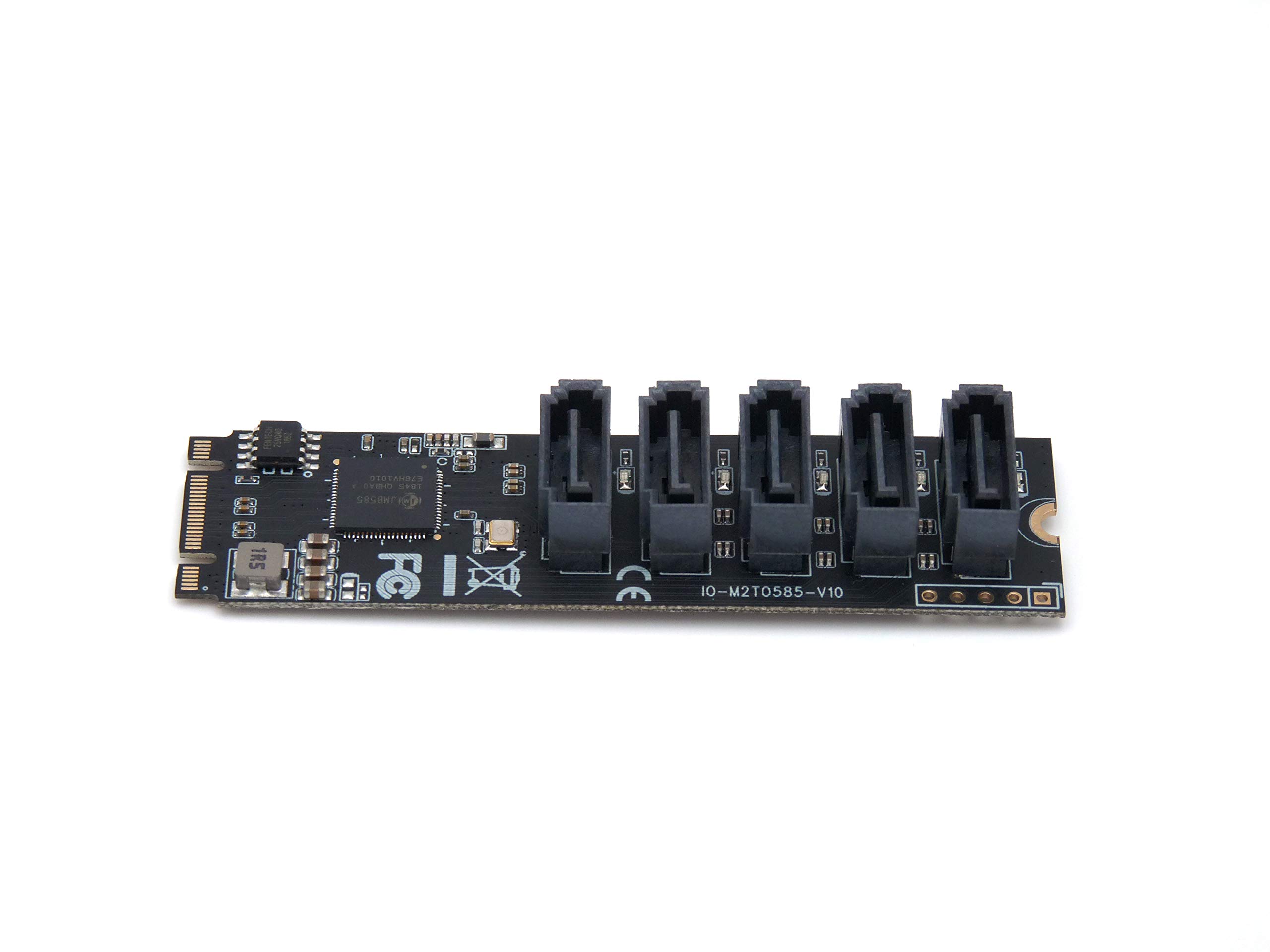 Image secondaire de Computer District - Carte Controleur M.2 (M KEY - B & M KEY) format 2280-5 ports SATA 3 (SATA III) - Chipset JMB 585