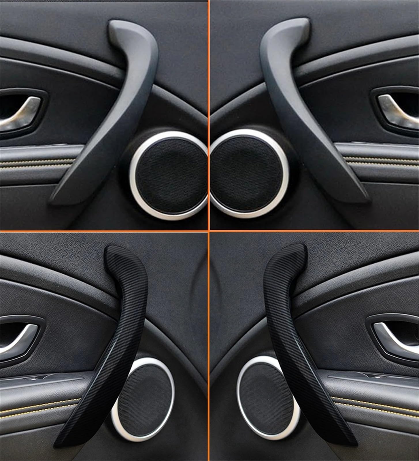 Maniglia Interna Maniglia Interna Porta Anteriore Sinistra Destra Con Copertura 809600015R 197012651 Per Megane 3 III Per Fluence 2008-2016 Maniglie Interne(Inner handle-Black L)