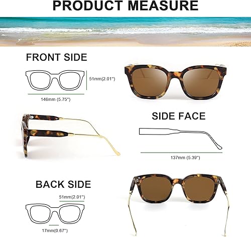 Miniatura 3 de FEISEDY Gafas de sol cuadradas polarizadas clásicas mujeres hombres UV400 lentes B2624