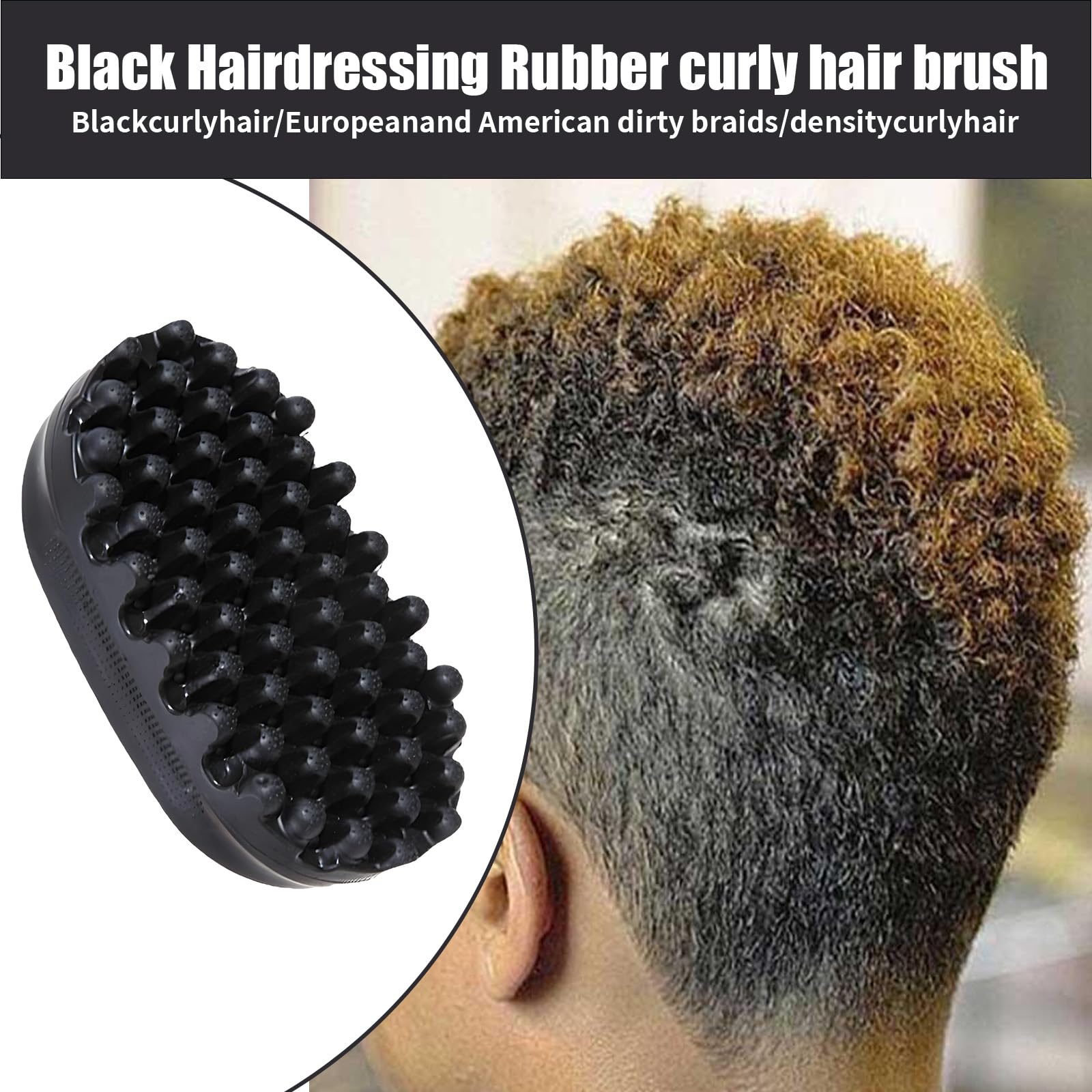 Hair Sponge, Twist King Sponge for Curls and Afro Hair Silicone Curl Comb for Defined Hairstyles 11.2 cm Length - Image 4