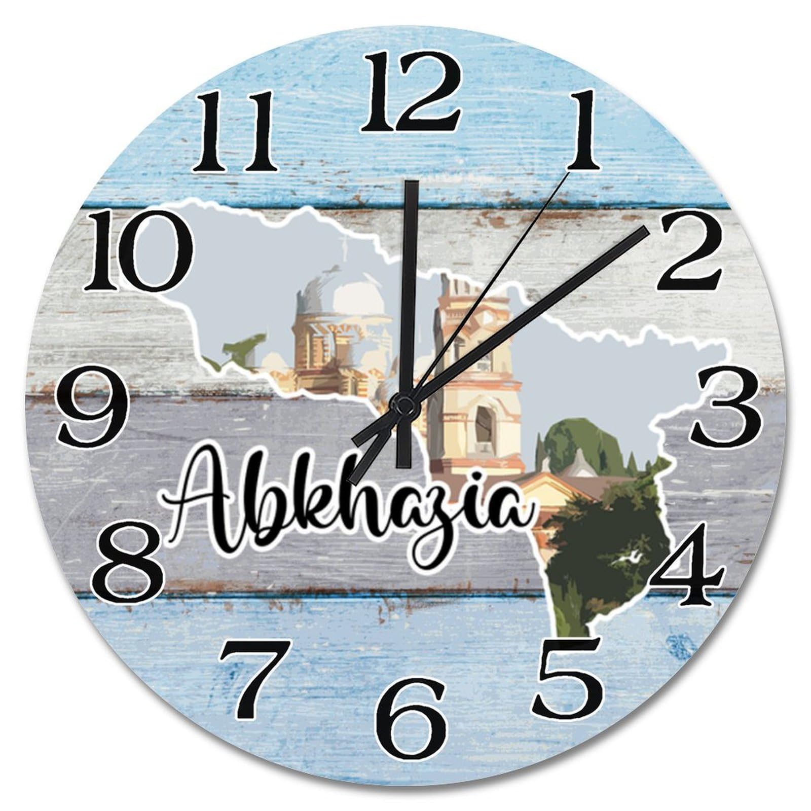 Horloge murale bois suspendre 38,1 cm salon chambre décoration ferme piles