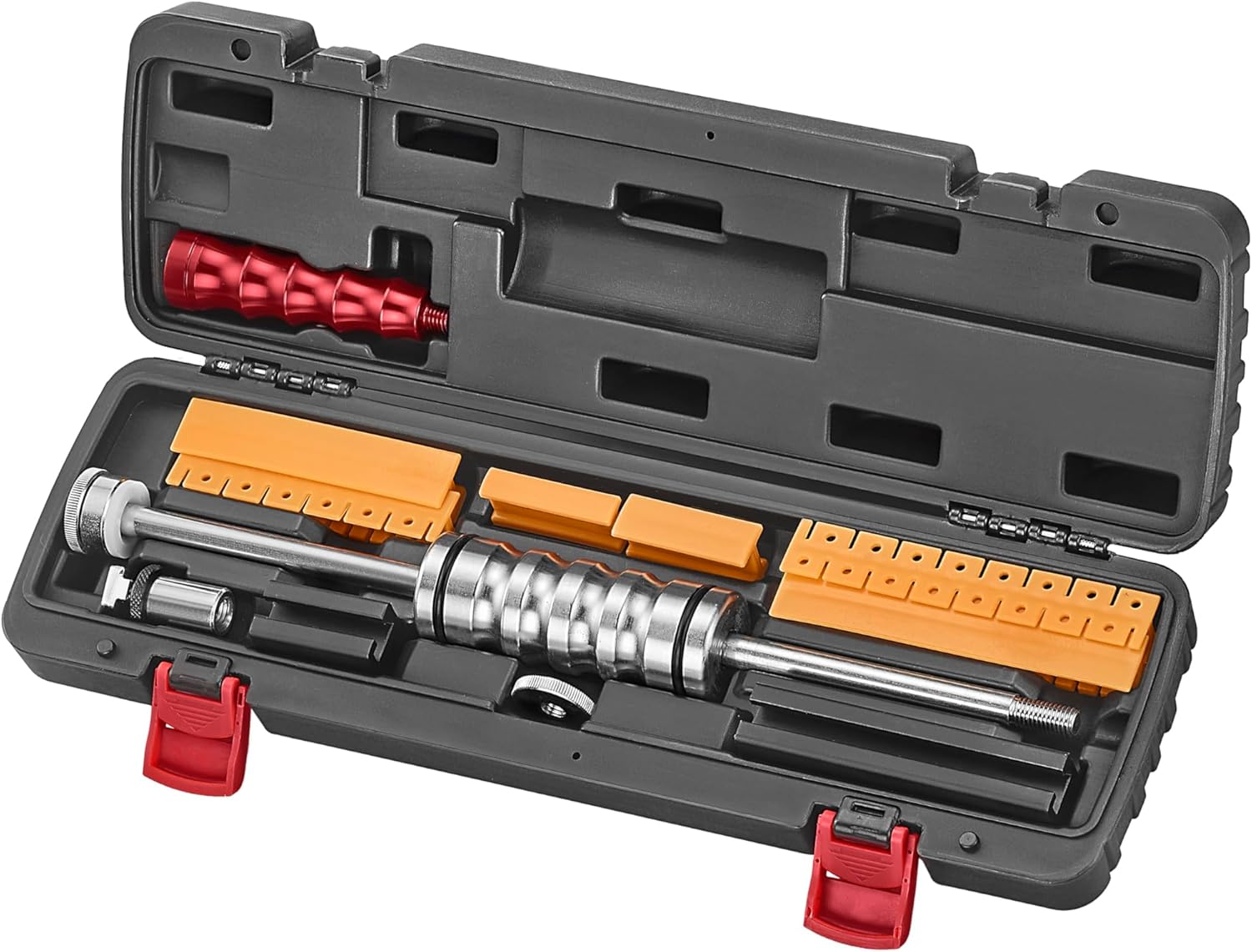 Auto Body Dent Puller & Flexible Tabs Tool Kit, Paint-Less Slide Hammer Dent Puller, Dent Ding Repair Puller & Pulling Tabs Tool Set-9 PCS