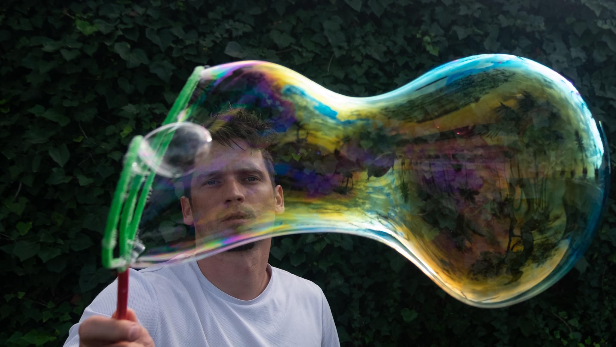 Bubble Brothers Zestaw baniek mydlanych, 5 sztuk, pałeczki do baniek mydlanych i płyn do baniek mydlanych, 5 l, roztwór do baniek mydlanych, stabilne bańki mydlane, butelka do
