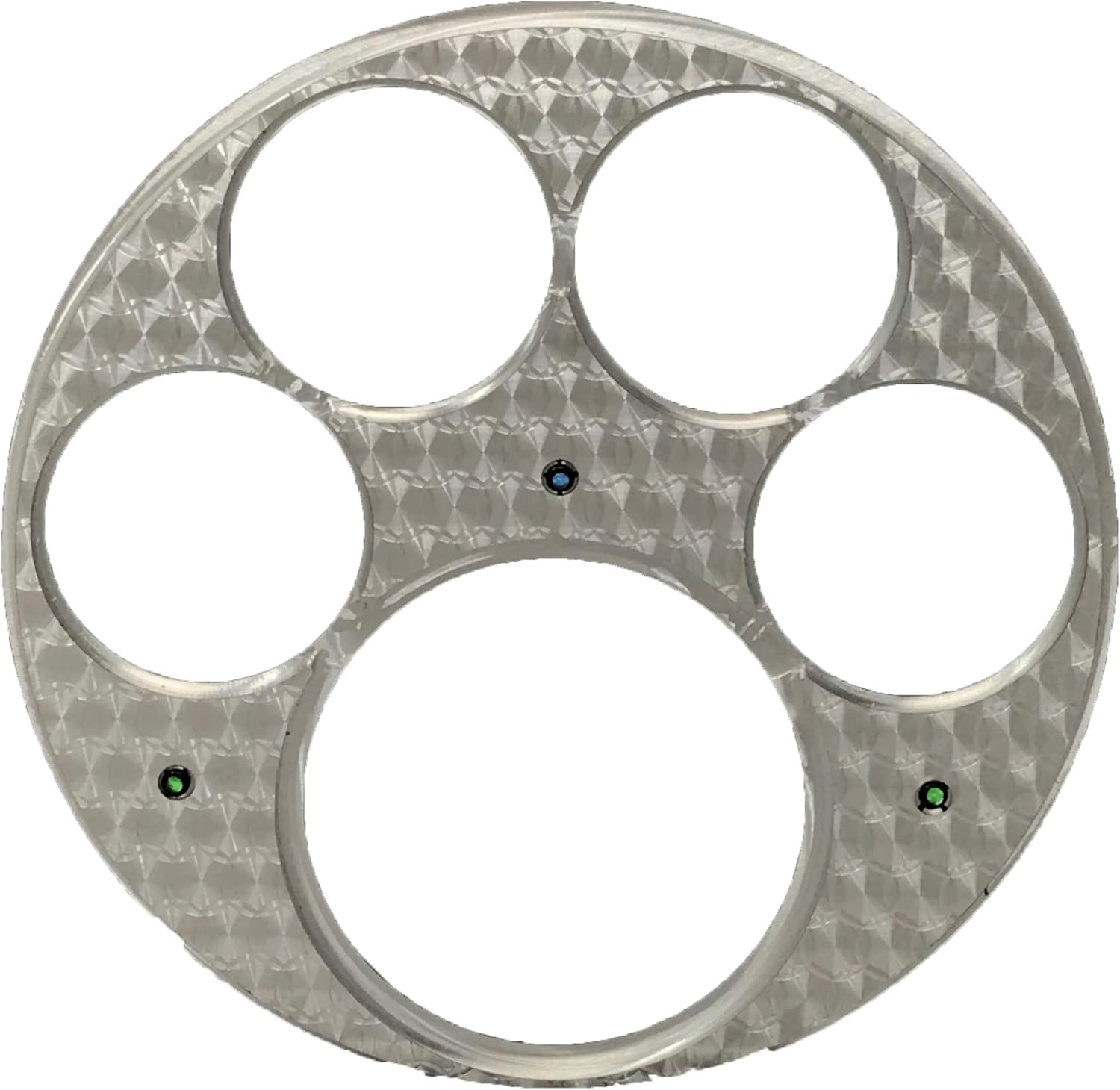 49-50 Chevy Car (5) Gauge Dash Panel Insert Engine Turned Billet Aluminum