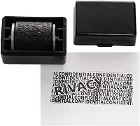 LYOR - Carimbo de Plástico para Segurança e Proteção de Dados Preto