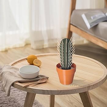 Amazon.co.jp: カクタス 爪楊枝入れ - プリント サボテン形状 ようじ