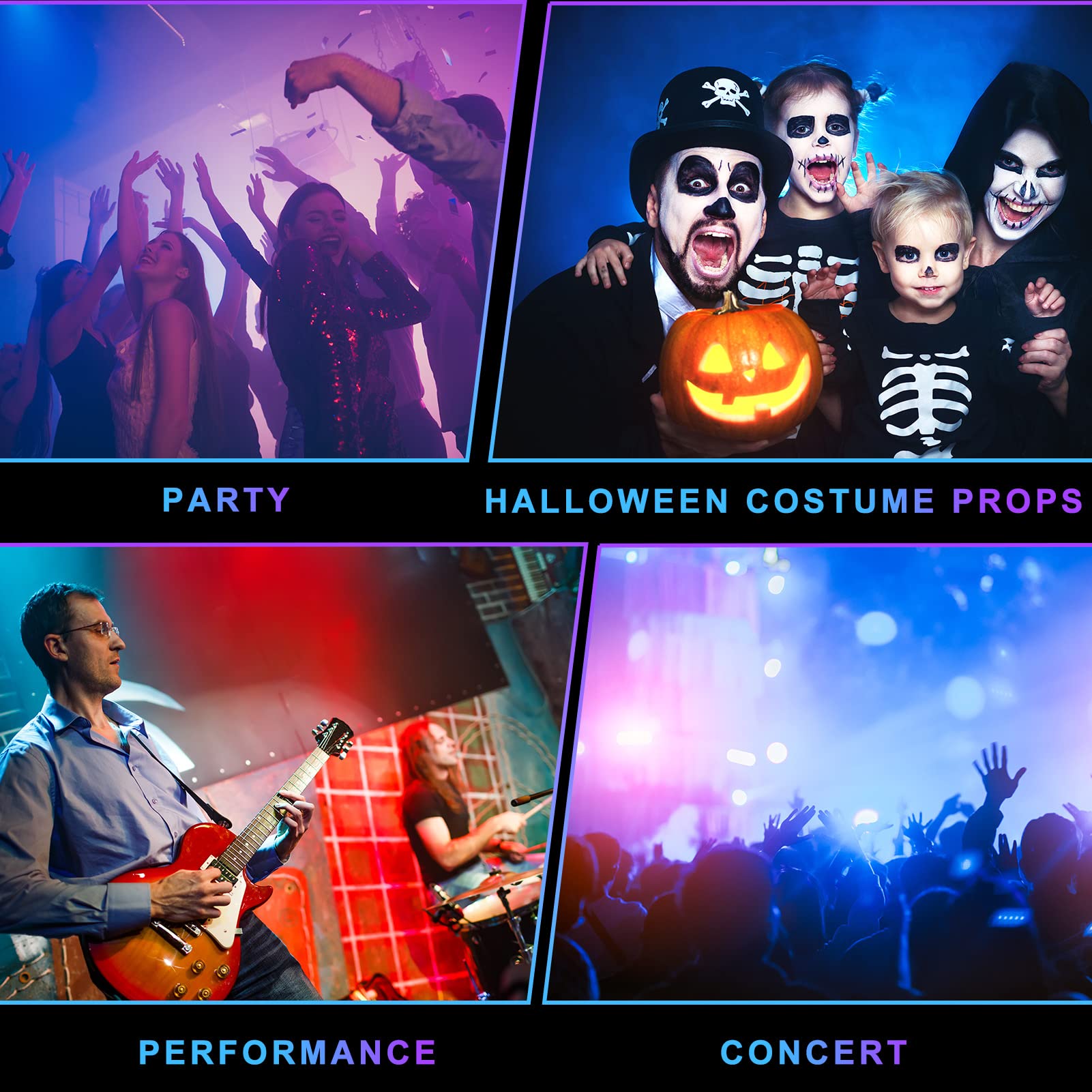 LED Glasses: 7 Colors, Rechargeable Party Glasses -7