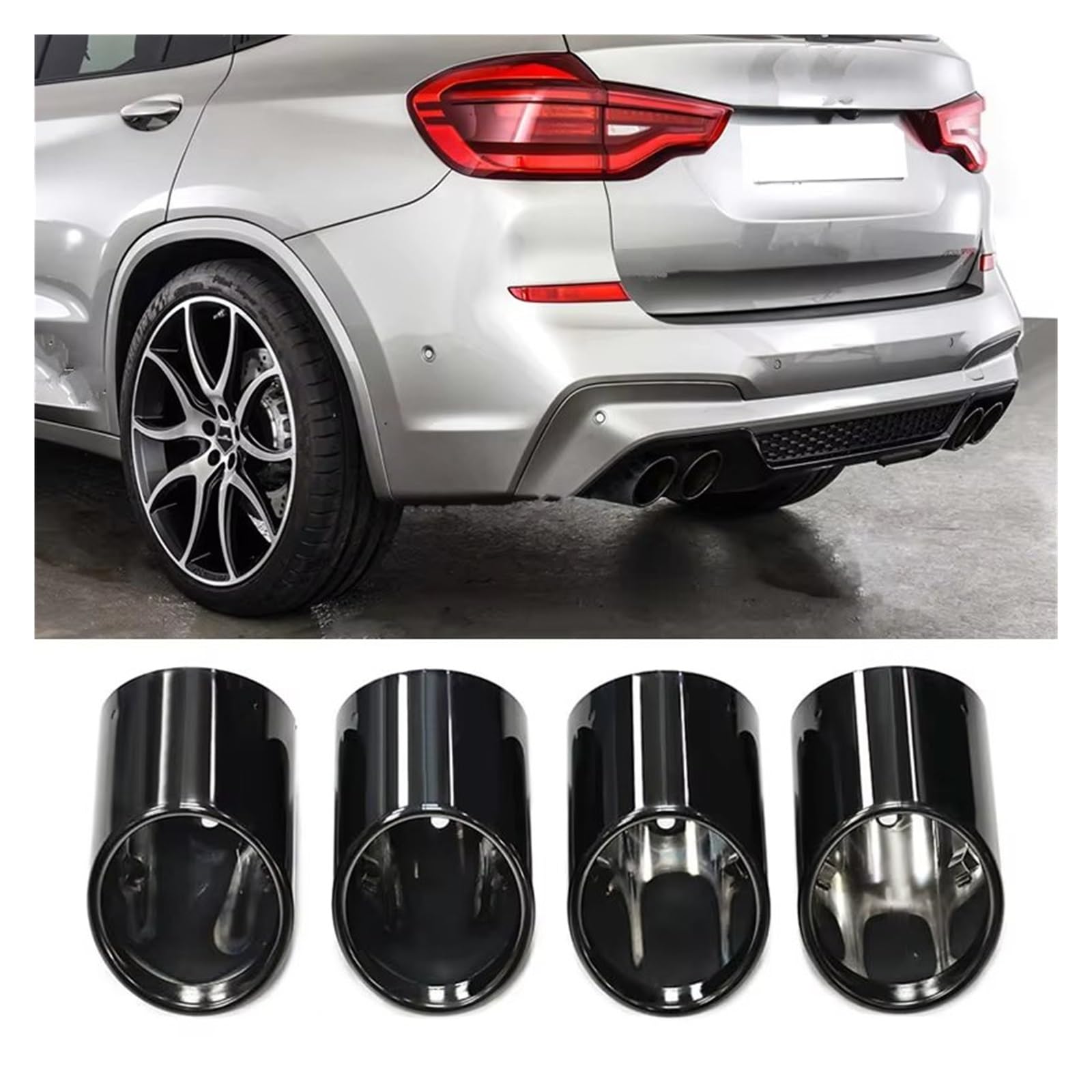Tubo Scarico Auto Per BMW X3M F97 X4M F98 Terminale Scarico Acciaio Inox Ugello Marmitta