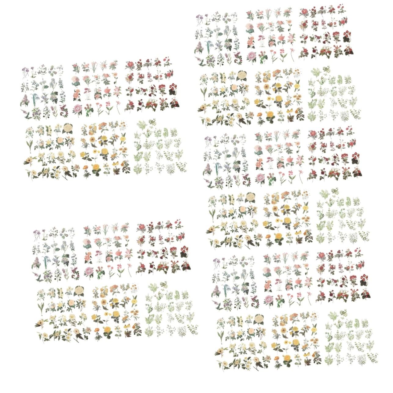 NUOBESTY 30paquetes Pegatinas De Para Scrapbooking De Stickers Aesthetic Multiusos Para Manualidades y Álbumes