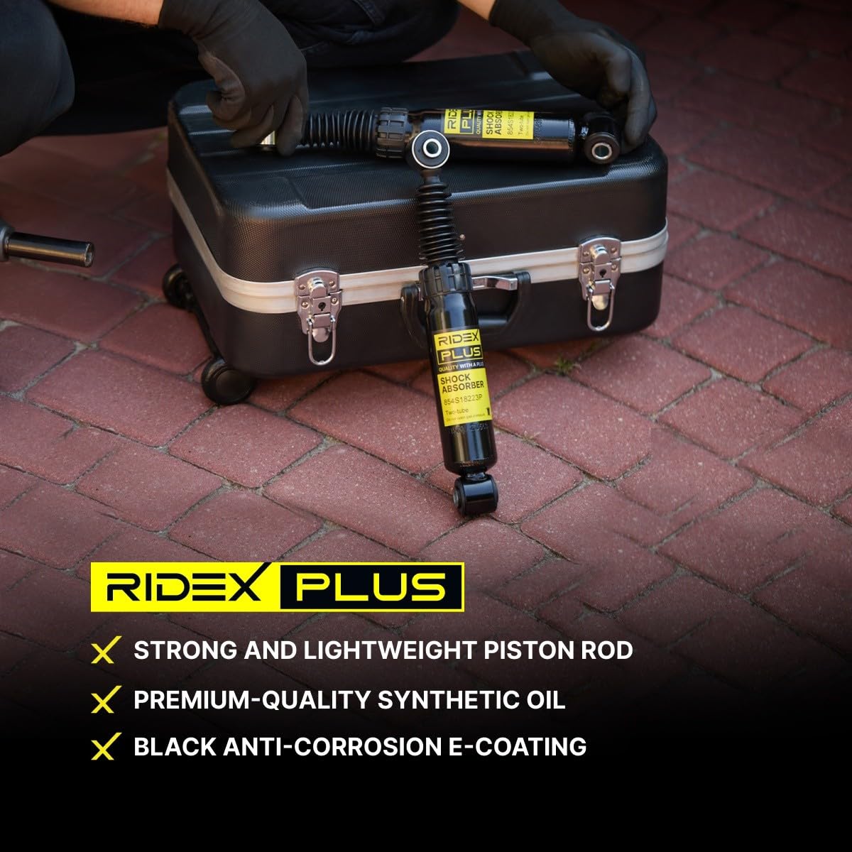 RIDEX PLUS 854S19311P 2x Amortisseur Avant Compatible avec AUDI A4 B8 Avant 8K5