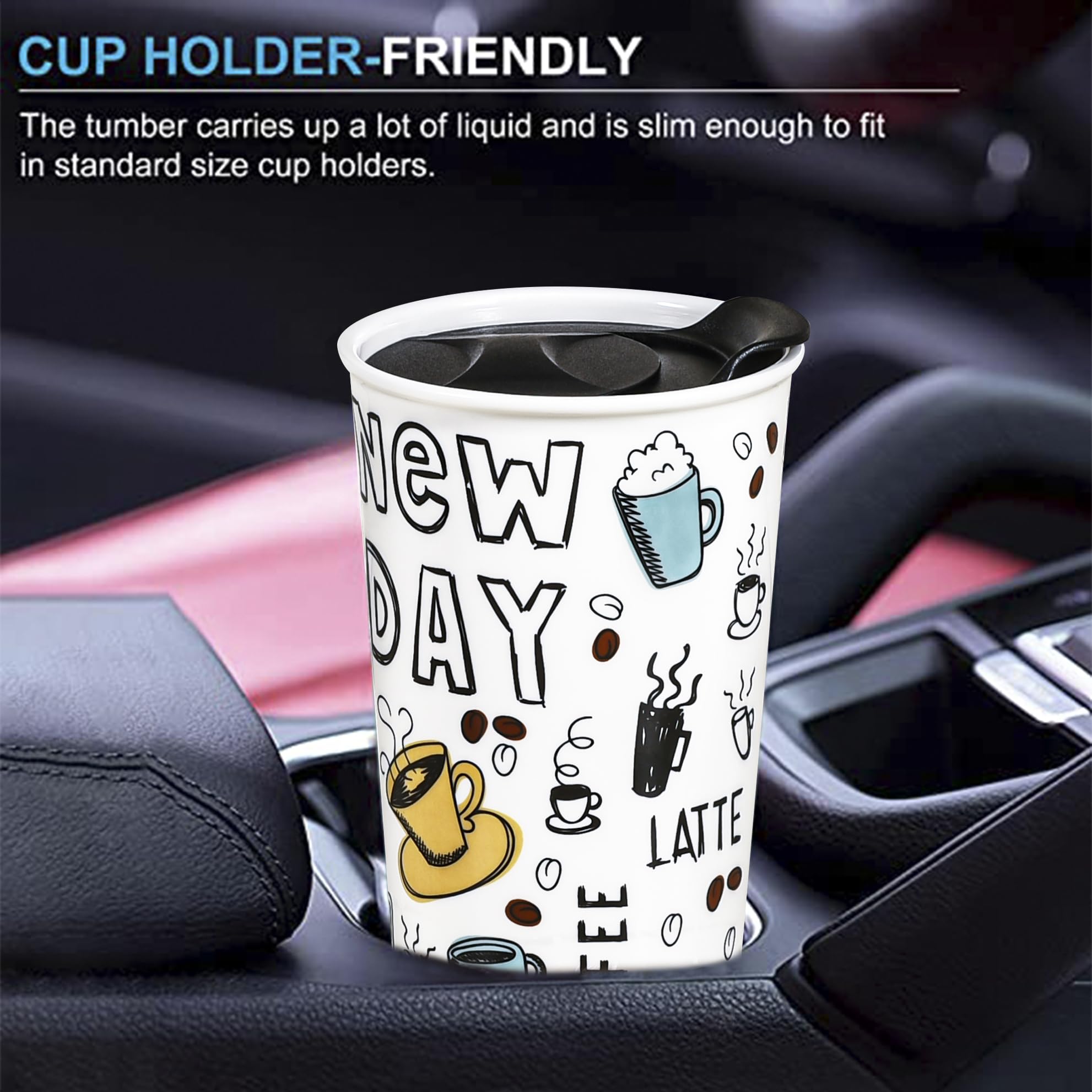 11 ounce 3-finger c-handle coffee mug 11 oz. Red/Black C-Handle Mug #67m-3/7 – ClearWater Gear main image 0