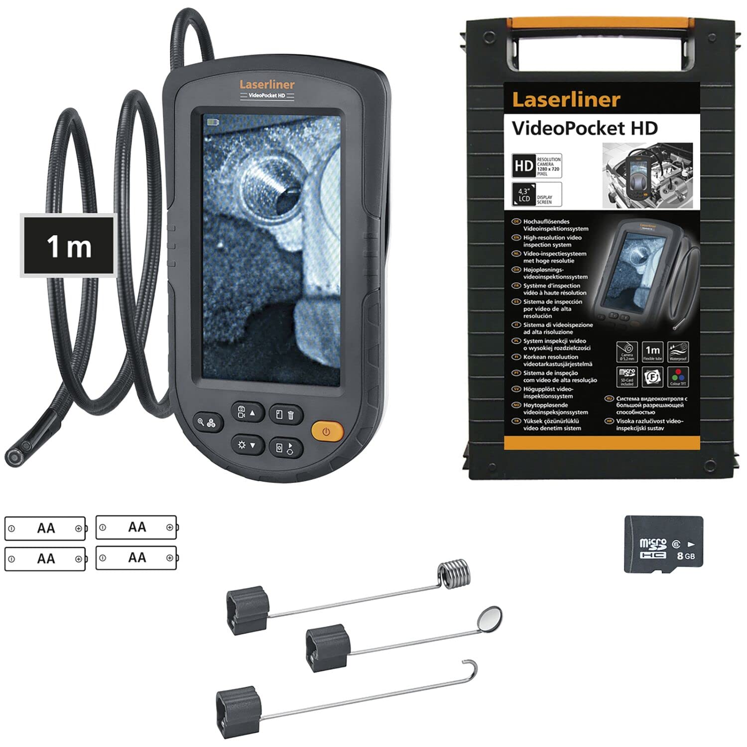 Laserliner 082.262A Inspection Camera main unit with flexible probe