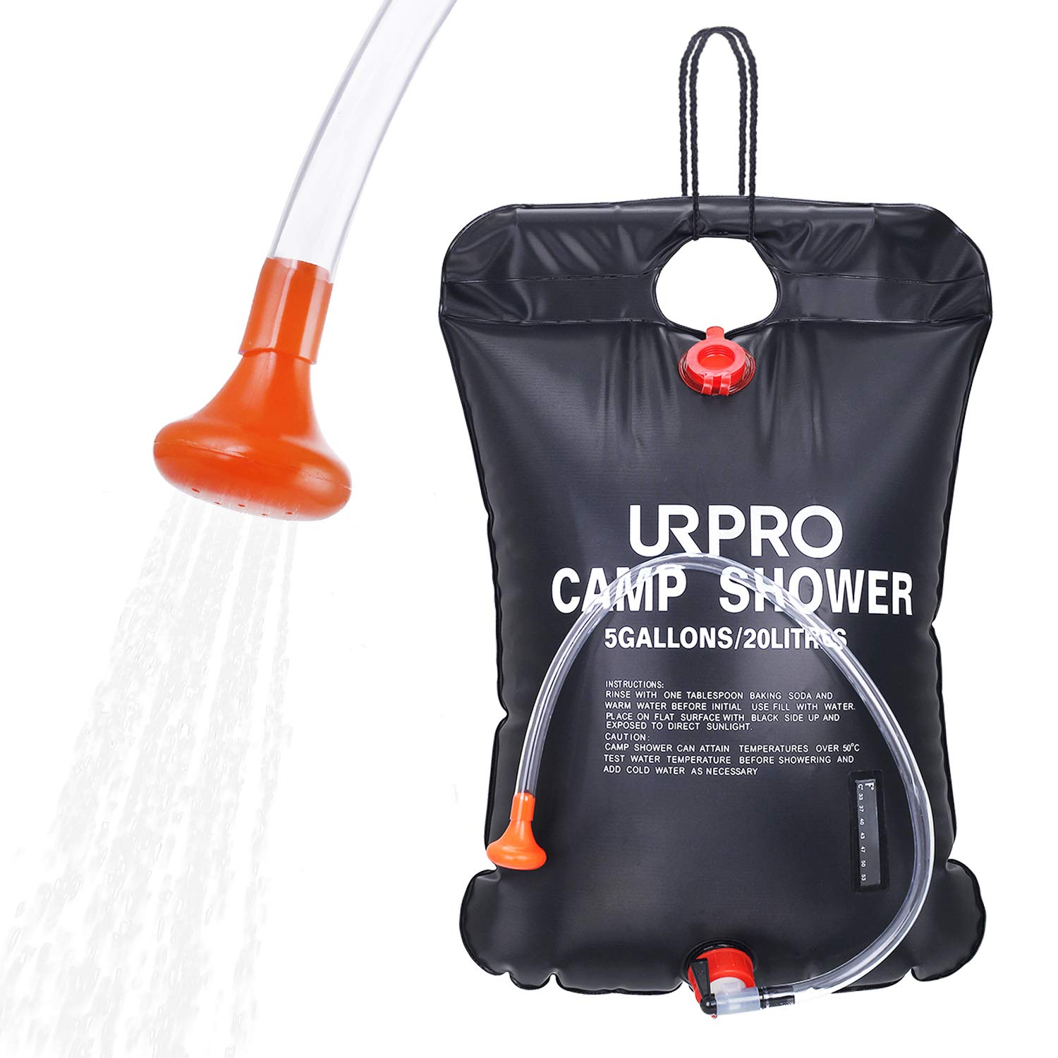 Buy URPRO Solar Shower Bag, 5 gallons/20L Solar Heating Premium Camping