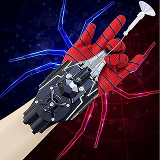 Spider Web Launcher String Shooters Toy 2.0 Upgrade, Spider Launcher Glove with 9.8-Foot Range, Cool Gadgets Spider Real S...