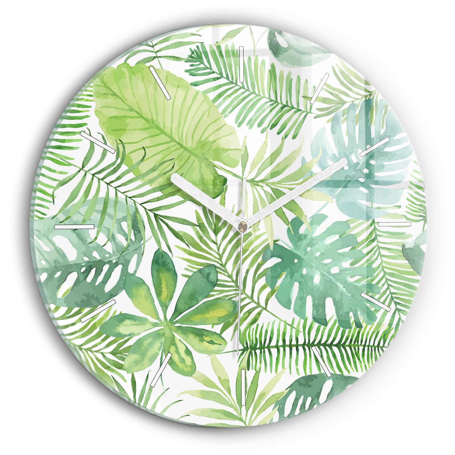 Horlogerie moderne Wallfluent en verre d'art et finitions premium