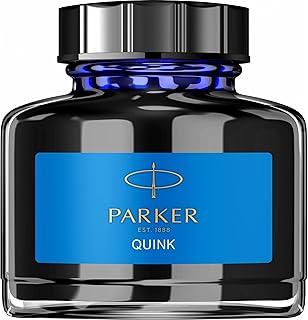 PARKER 1950377 QUINK Ink Bottle, Washable Blue, 57ml