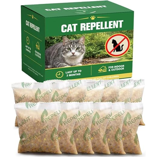 Cat Repellent Outdoor, Cat Repellent Indoor, 12 Packs