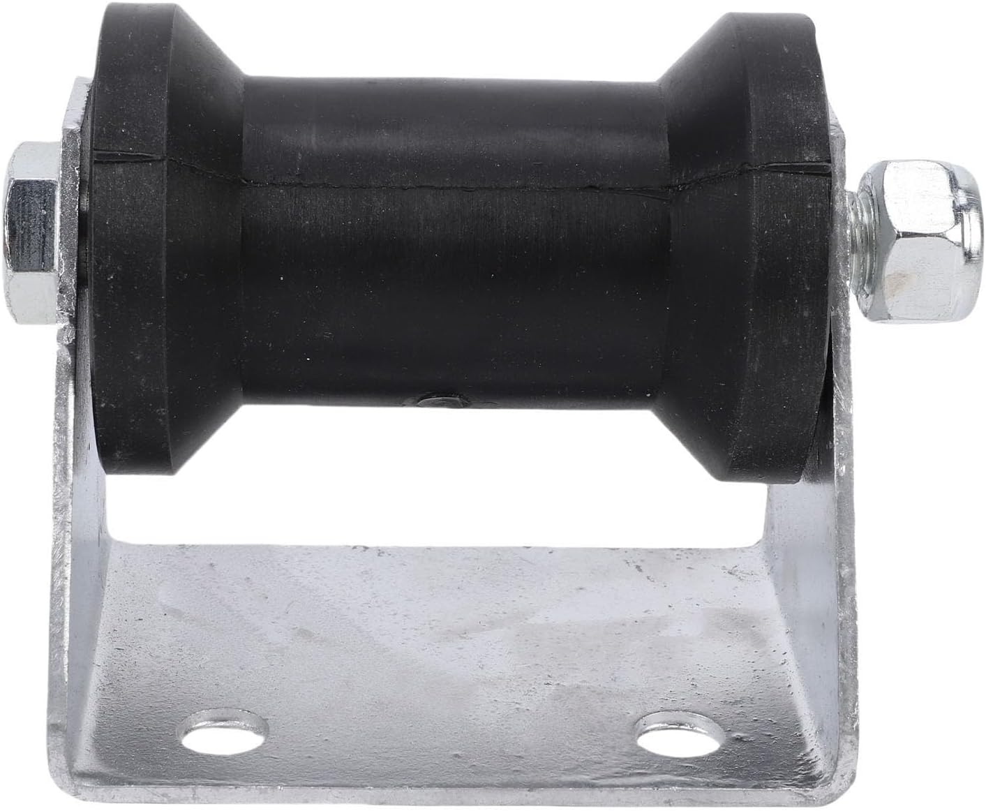 4 Inch Boat Trailer Roller Kit, Steel Bracket Rubber Roller and Keel Assembly with Mounting Bolts for Boats Yachts Fishing Boats Commercial Ships