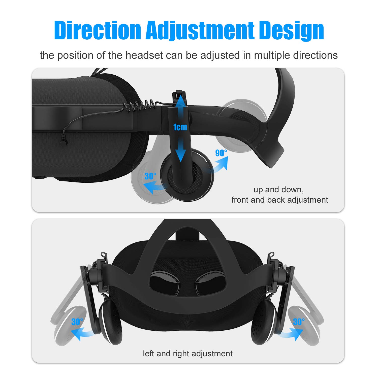 Amazon.co.jp: AMVR 3D 360度サウンドステレオヘッドホン 快適な